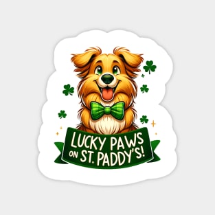 Lucky paws on st paddy’s Sticker